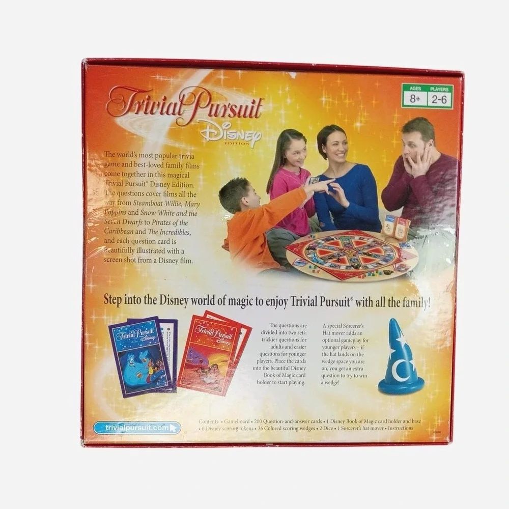Trivial Pursuit Disney Pixar 2005 Edition Rare Board & Trivia Game New Open Box